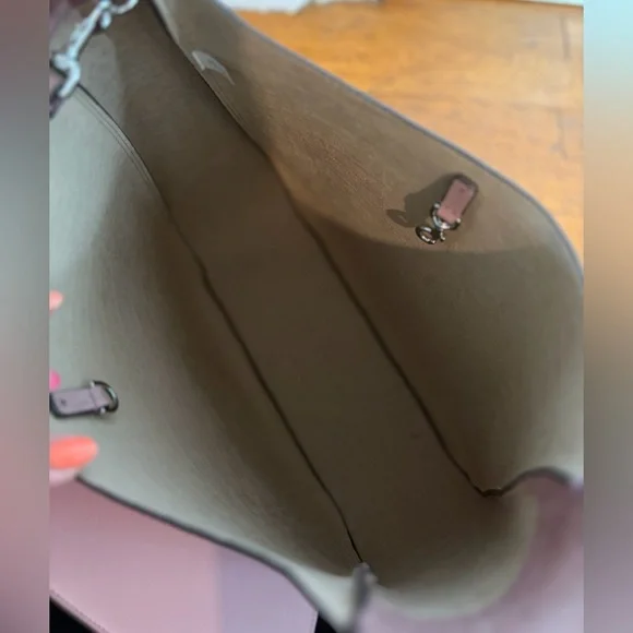 Tory Burch Embossed Thea Genuine Suede Slouchy Shoulder Bag with Pouch. NWT. - Picture 6 of 8